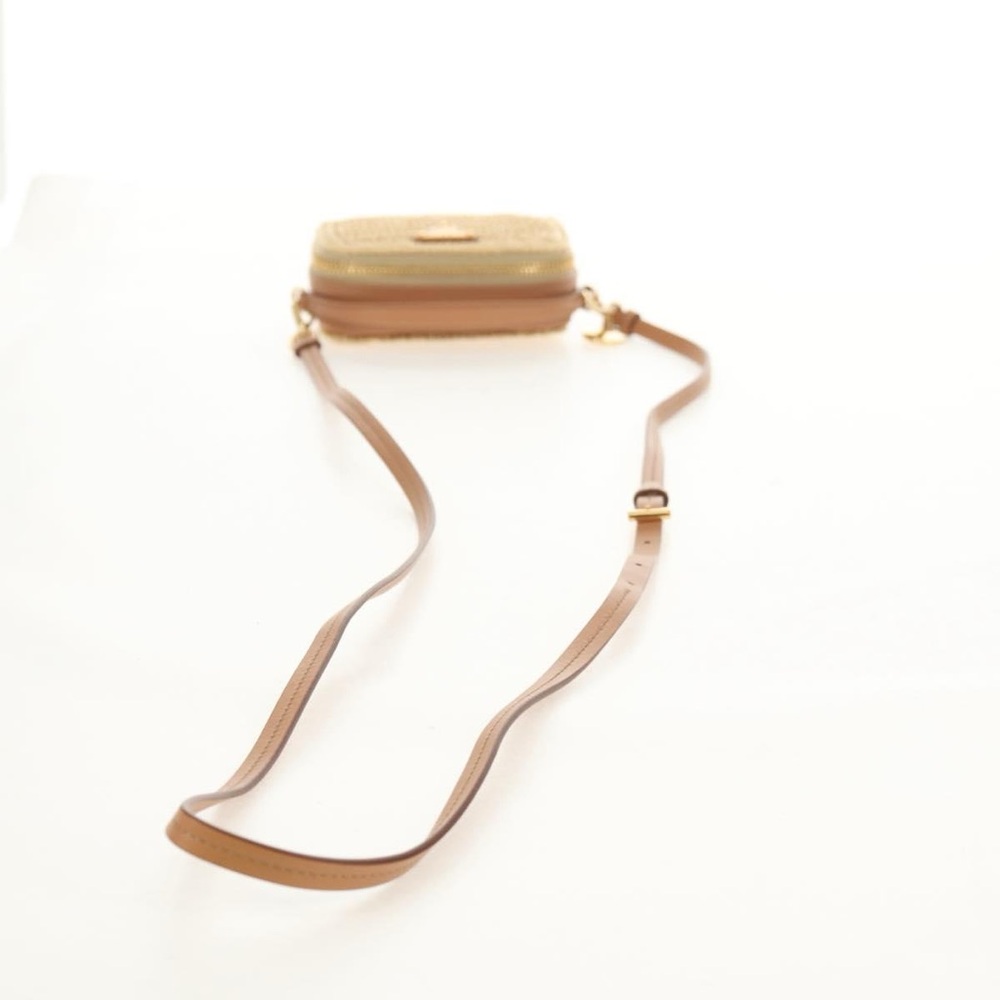 Prada Beige Woven Mini Camera Bag with Gold Hardware - Picture 6 of 9